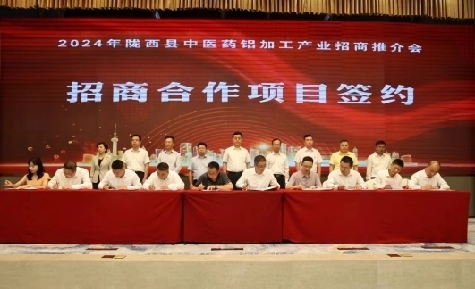 2024年陇西县中医药铝加工产业招商推介会在广州举行