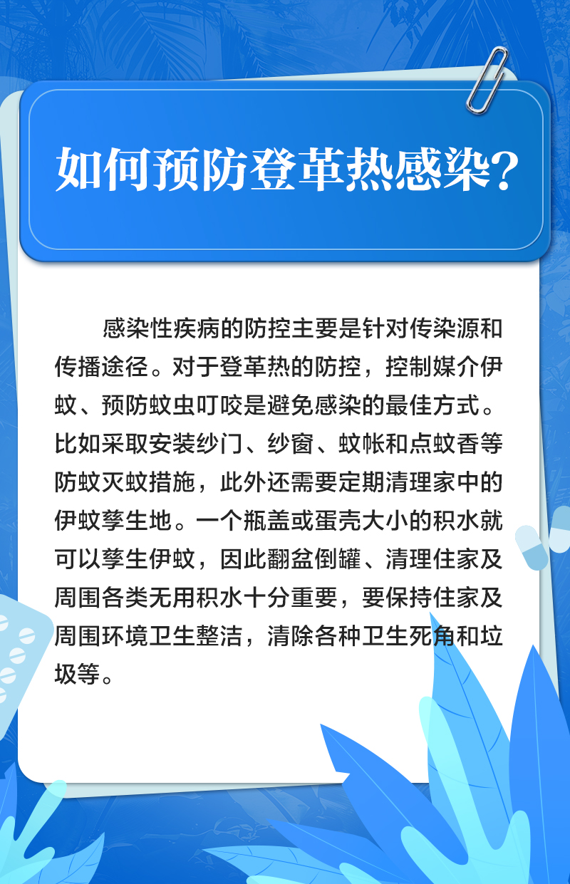 发热、头痛、出疹子……注意！你可能得了登革热