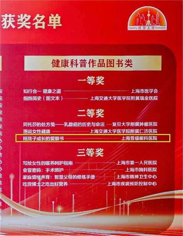 普瑞眼科原创作品入选国家卫健委2025年全国“爱眼日”宣传海报