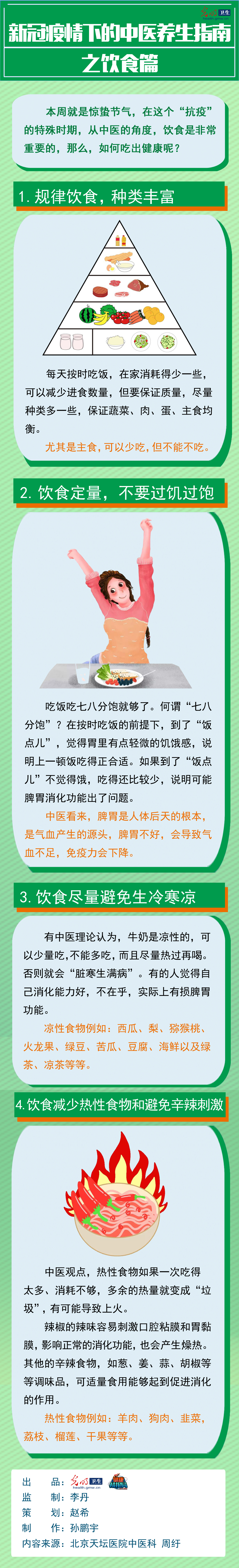 一图读懂新冠疫情下的中医养生指南之饮食篇
