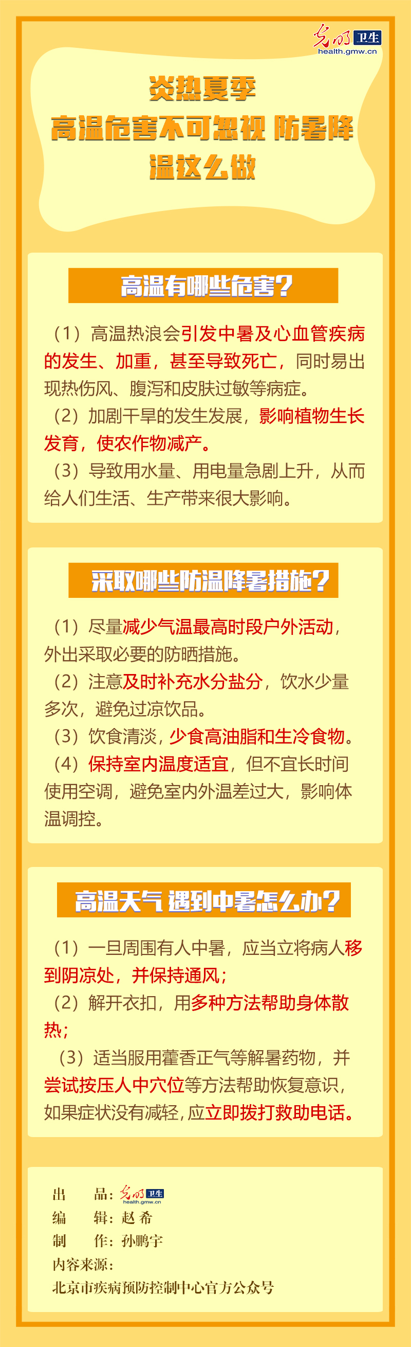 【秒懂图说】炎热夏季高温危害不可忽视 防暑降温这么做