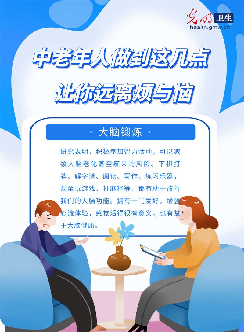 【科普海报】如何优雅地变老？做到这几点，让你远离烦与恼
