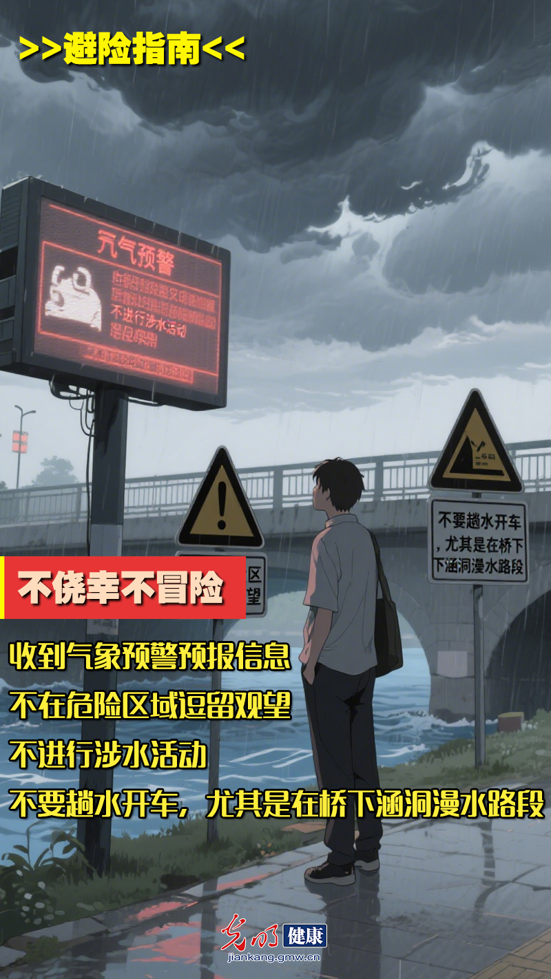 【应急科普海报】汛期避险指南：牢记九大关键行动，从居家到行车的全方位防护
