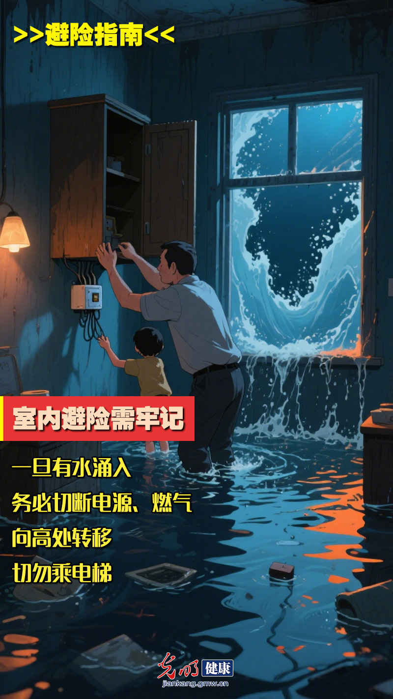 【应急科普海报】汛期避险指南：牢记九大关键行动，从居家到行车的全方位防护