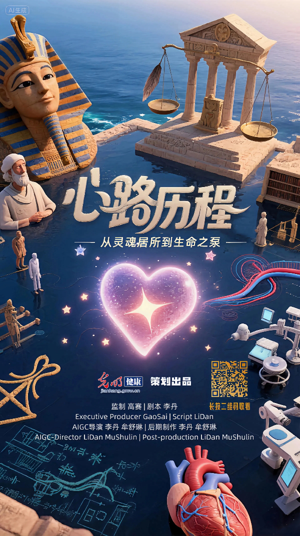 光明健康|AIGC动画《心路历程》：从灵魂居所到生命之泵