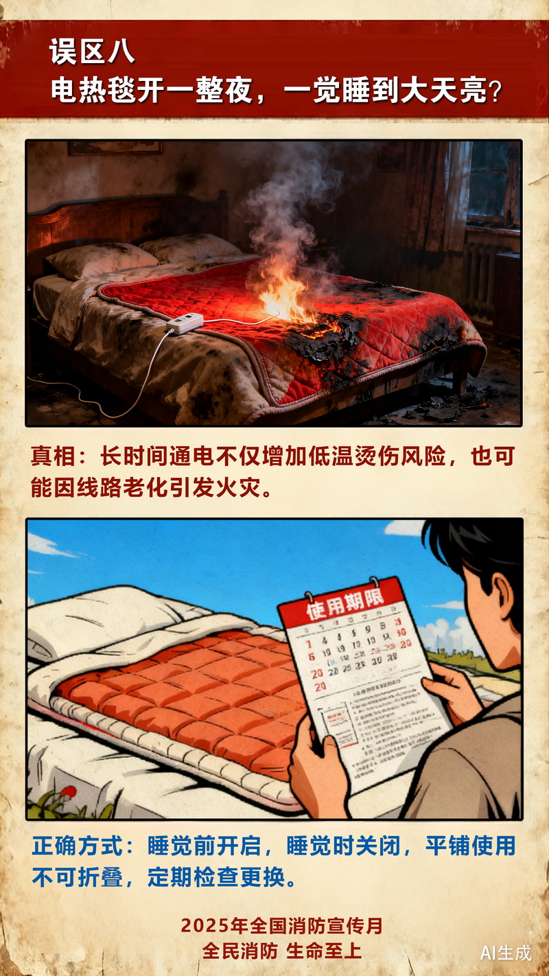 【冬季安全警示录·AI海报】这9个取暖误区可能致命,现在知道还不晚 【冬季安全警示录·AI海报】这9个取暖误区可能致命,现在知道还不晚