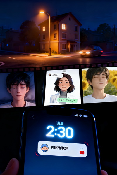 光明健康|AIGC动画《睡眠三部曲》第一集：不夜星球