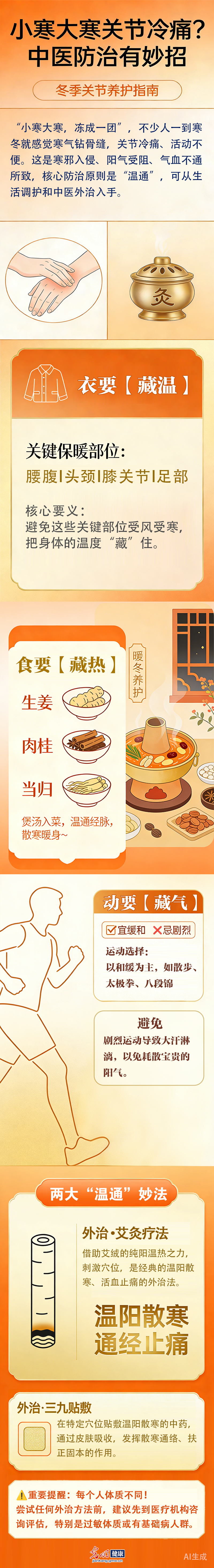 【节气健康】小寒大寒关节冷痛？中医防治有妙招