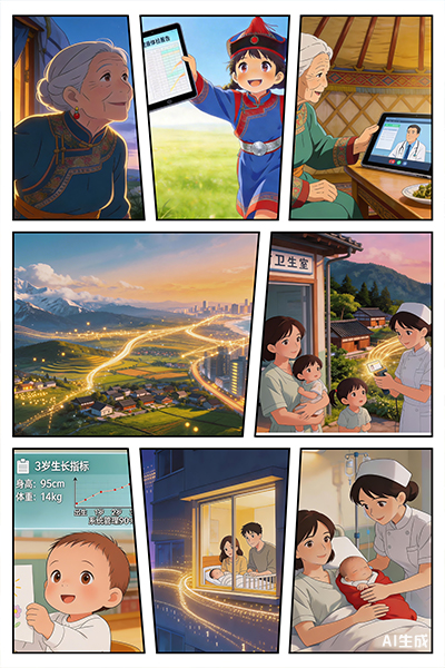 AI漫镜头|《健康中国进行时·强基》：草原奶奶的健康云