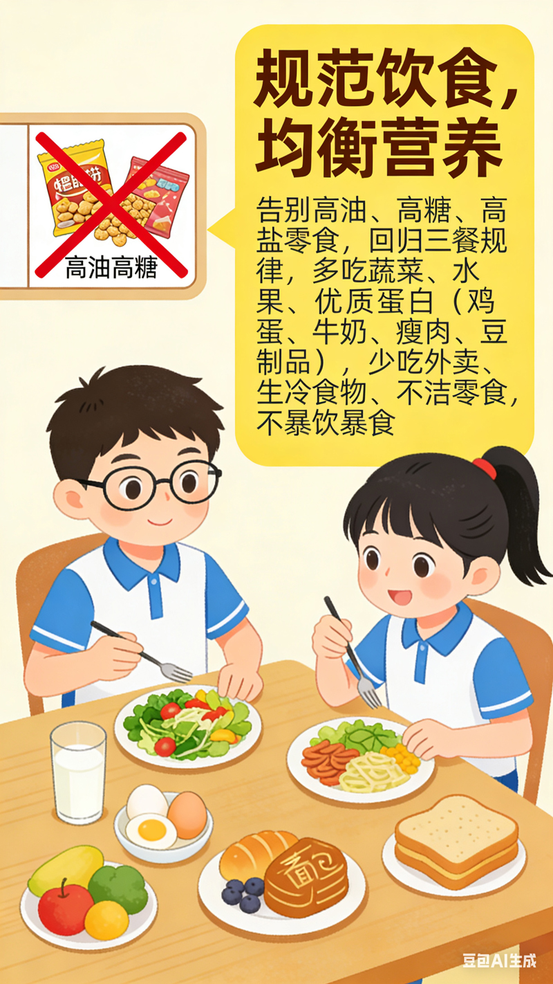 【开学第一课AI绘本】从作息到心理，全方位护航学生健康（下篇）