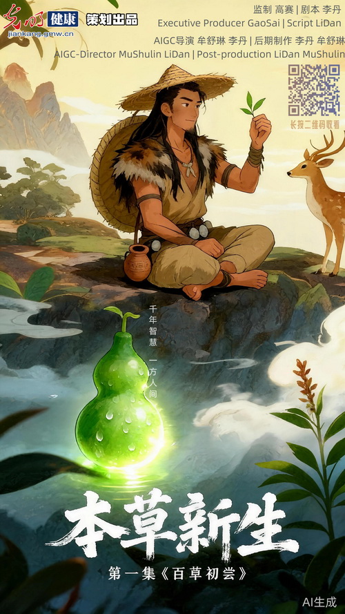 光明健康AIGC动画《本草新生》系列短片
