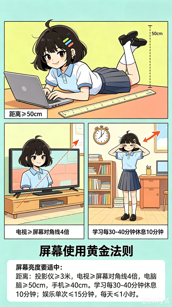 【AI海报】青少年近视高发期:养成良好习惯,延缓近视发生 【AI海报】青少年近视高发期:养成良好习惯,延缓近视发生