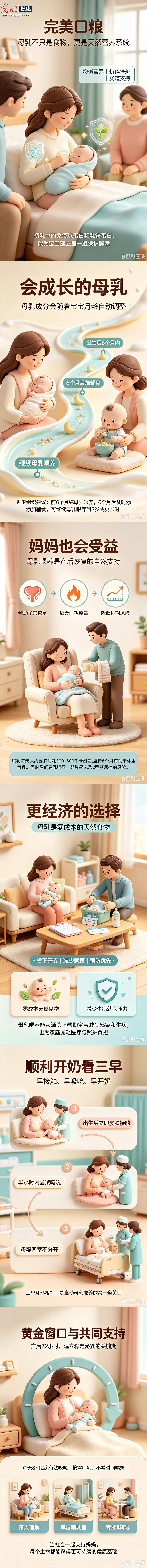 【光明健康声】AI播客｜产后72小时，别错过母乳喂养的黄金窗口