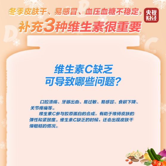 冬季皮肤干、易感冒？可能要补充这3种维生素了