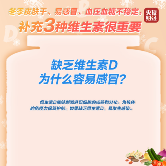 冬季皮肤干、易感冒？可能要补充这3种维生素了