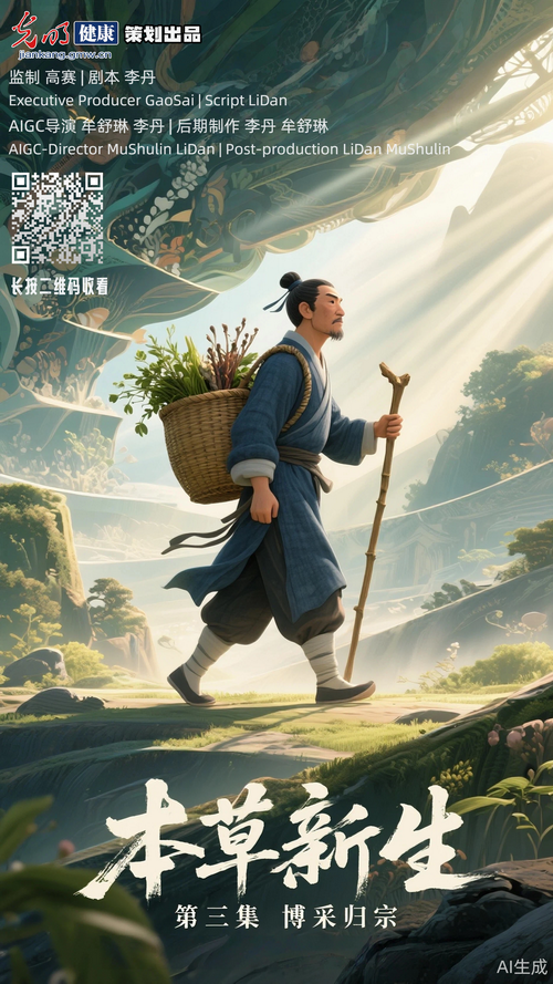 光明健康AIGC动画《本草新生》系列短片