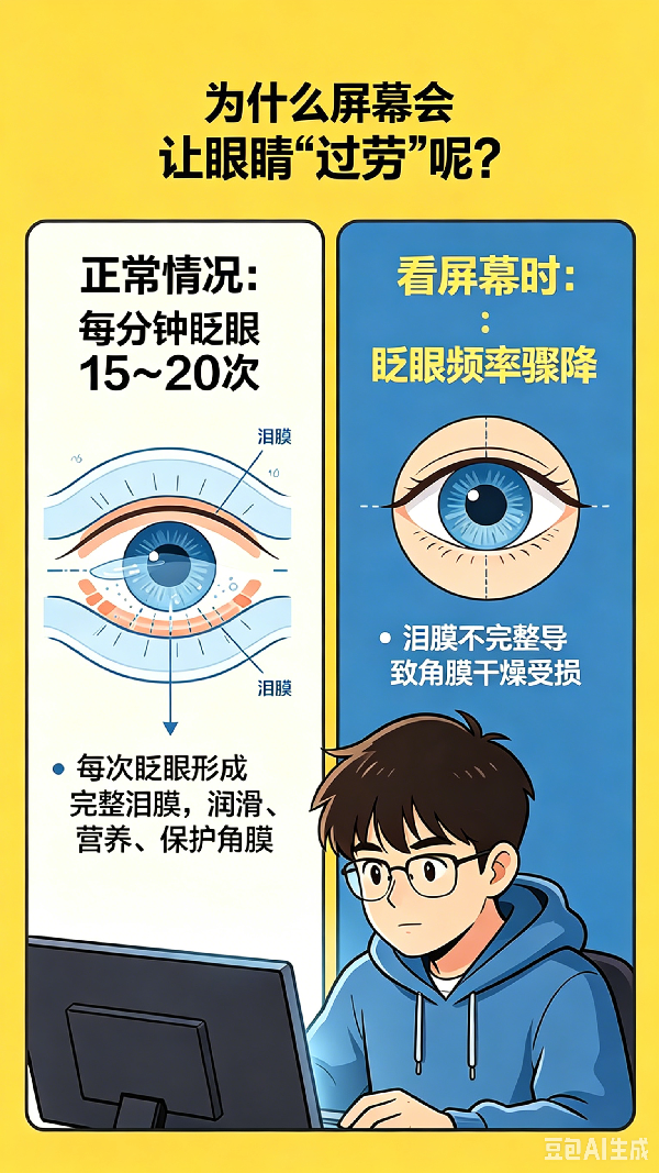 【AI科漫剧场】全国爱眼日|这三个看似省心省钱的护眼习惯，实则是用眼误区