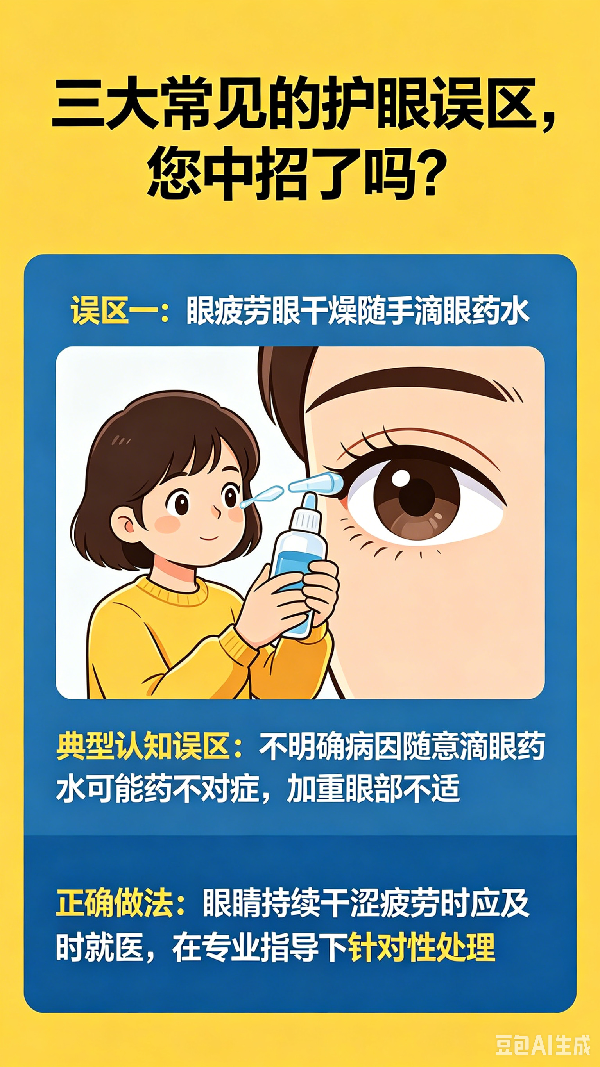 【AI科漫剧场】全国爱眼日|这三个看似省心省钱的护眼习惯，实则是用眼误区