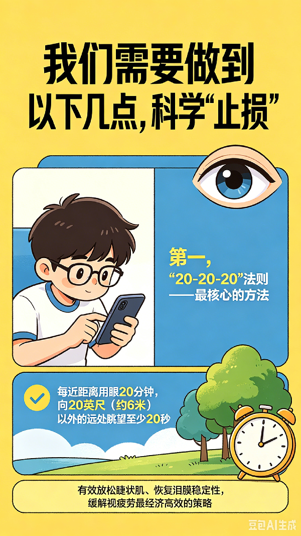 【AI科漫剧场】全国爱眼日|这三个看似省心省钱的护眼习惯，实则是用眼误区