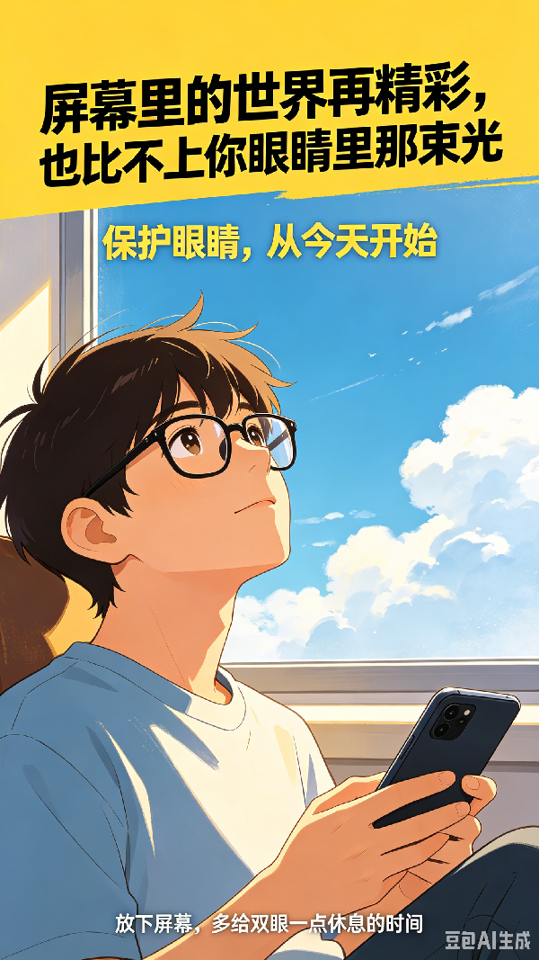 【AI科漫剧场】全国爱眼日|这三个看似省心省钱的护眼习惯，实则是用眼误区