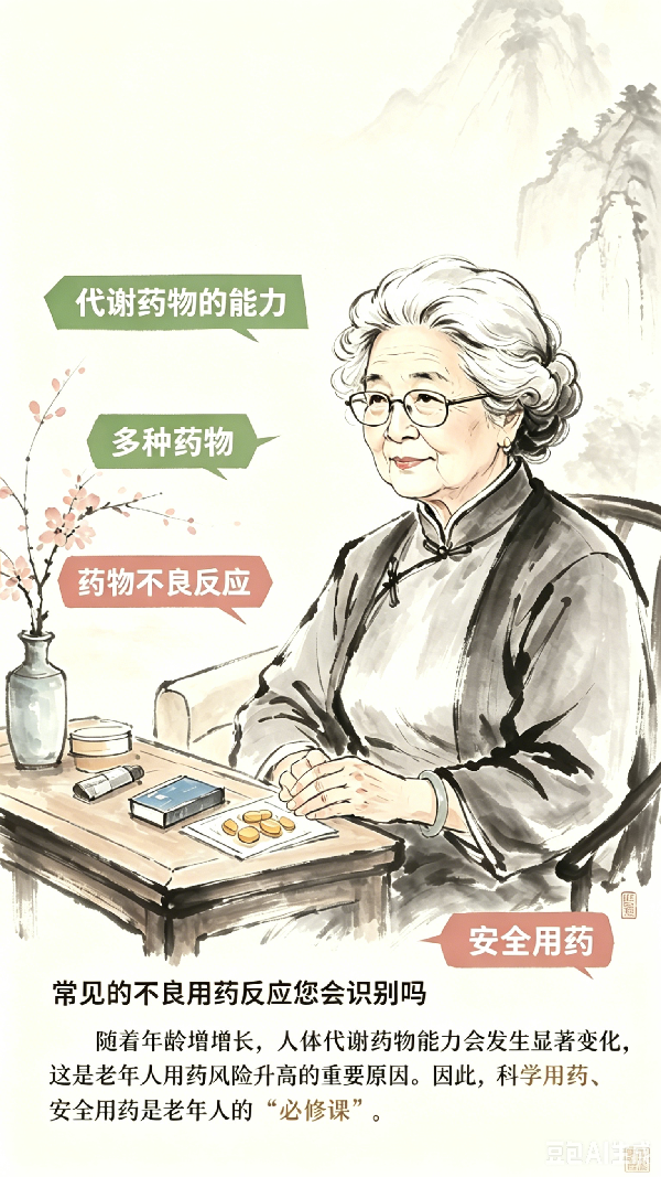 【AI漫画】老年健康宣传周|老年人用药，警惕这些“悄无声息”的危险信号（上篇）