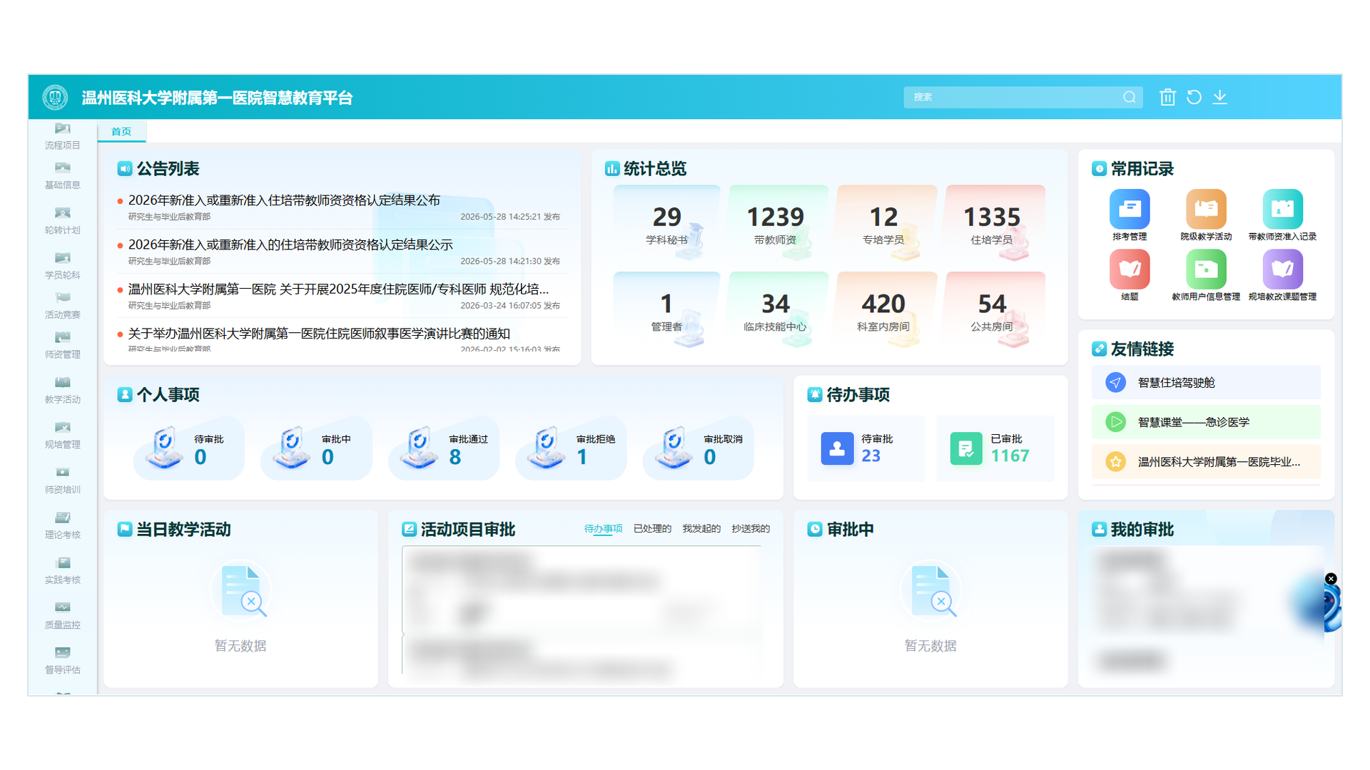 数智驱动住培全过程质量治理新范式——温州医科大学附属第一医院智慧教育平台的实践探索