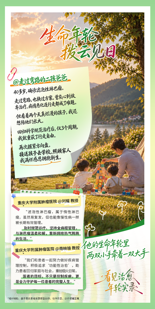 从“谈癌色变”到“温柔和解”:惰性淋巴瘤患者的长生存之路 从“谈癌色变”到“温柔和解”:惰性淋巴瘤患者的长生存之路